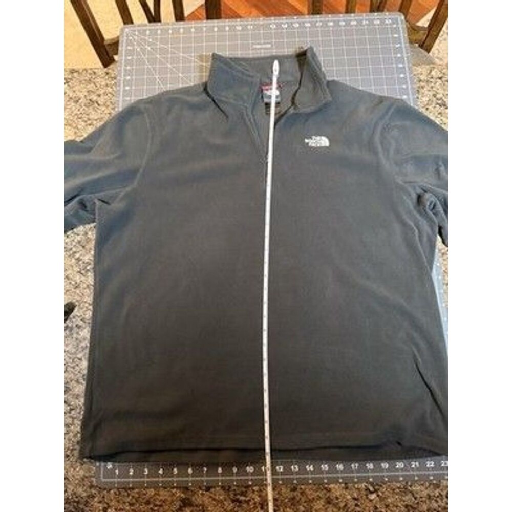The North Face Men's XL 1/4 Zip Fleece Pullover Gray TKA 100 Outdoor - Picture 8 of 10